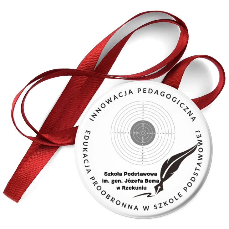 przypinka medal SP w Rzekuniu Edukacja proobronna