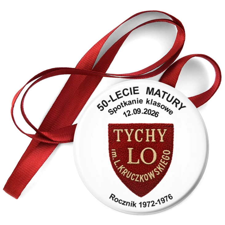 przypinka medal Spotkanie Klasowe LO im. L. Kruczkowskiego Tychy