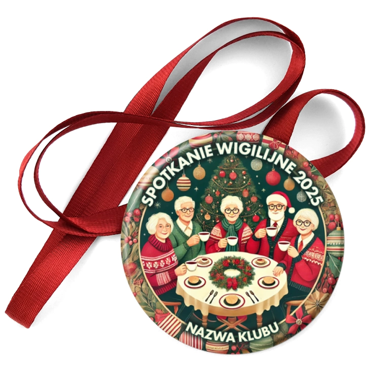 przypinka medal Spotkanie wigilijne seniorów