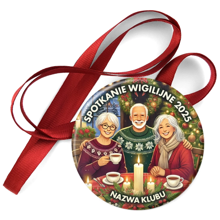 przypinka medal Spotkanie wigilijne w klubie seniora