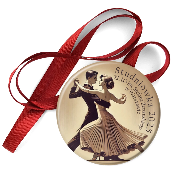 przypinka medal Studniówka II LO Warszawa