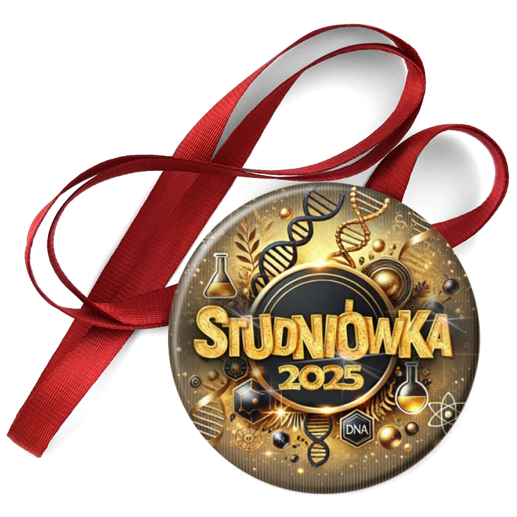 przypinka medal Studniówka profil biologiczno-chemiczny