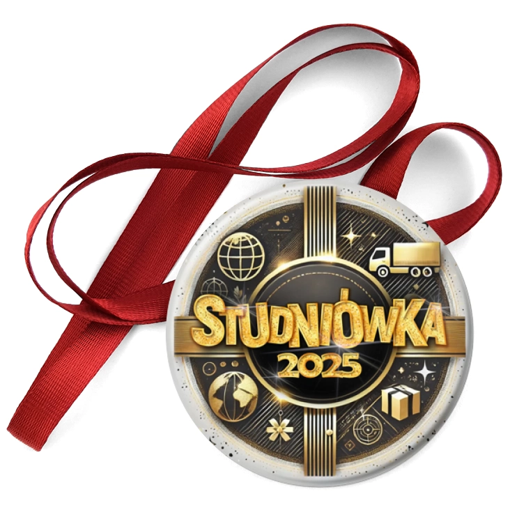przypinka medal Studniówka profil logistyczny