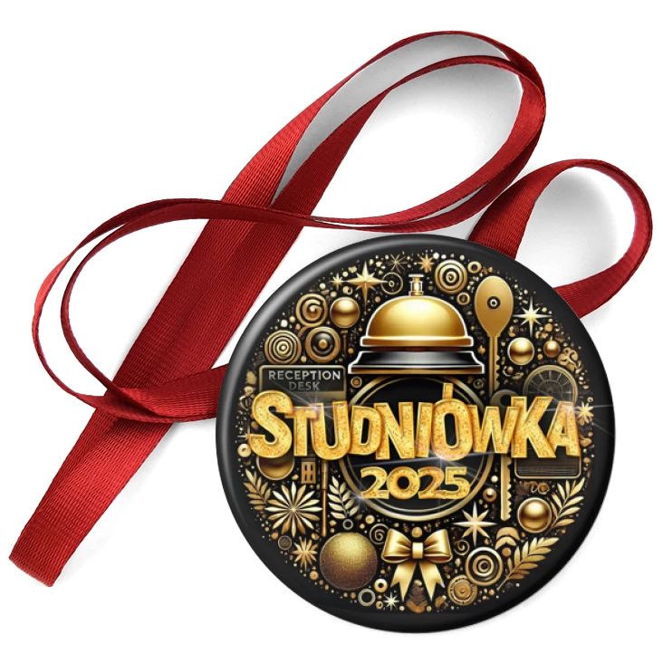 przypinka medal Studniówka technik hotelarstwa