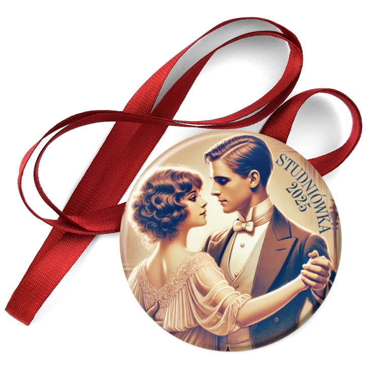 przypinka medal Studniówka wpatrzeni w siebie