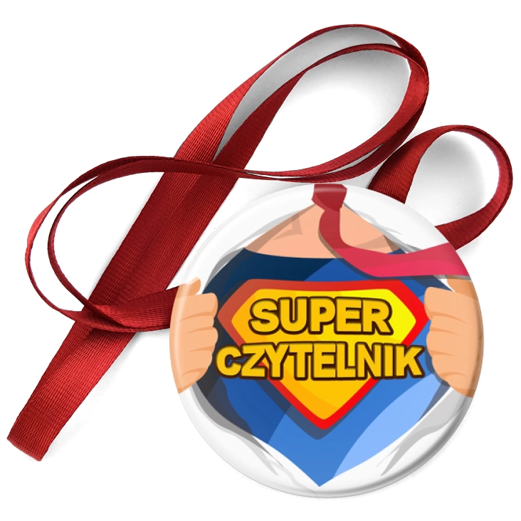 przypinka medal Super czytelnik