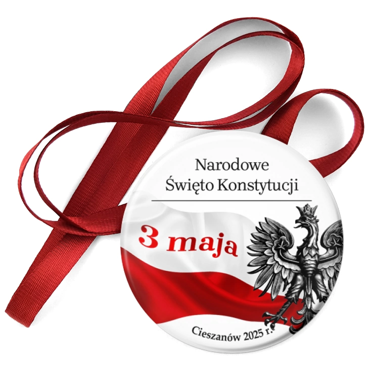 przypinka medal Święto 3 maja Cieszanów 2025
