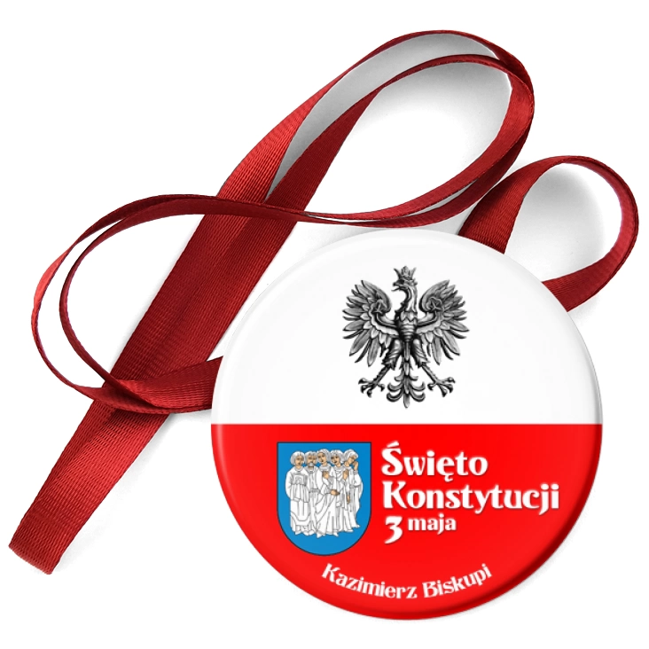 przypinka medal Święto Konstytucji 3 Maja Kazimierz Biskupi