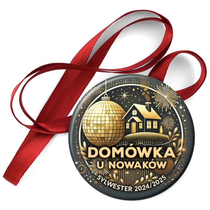 przypinka medal Sylwester domówka