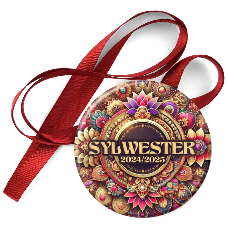 przypinka medal Sylwester w stylu Bollywood