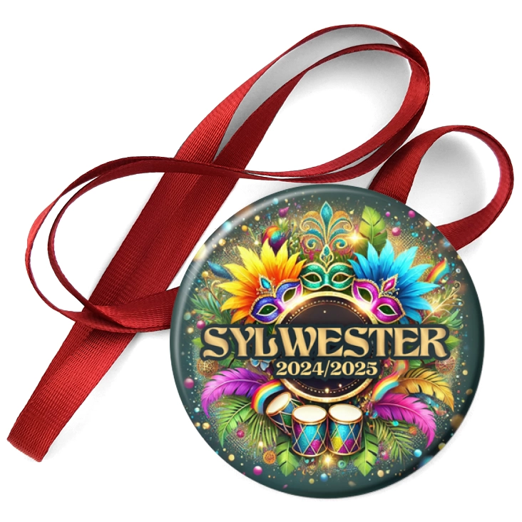 przypinka medal Sylwester w stylu karnawału Rio