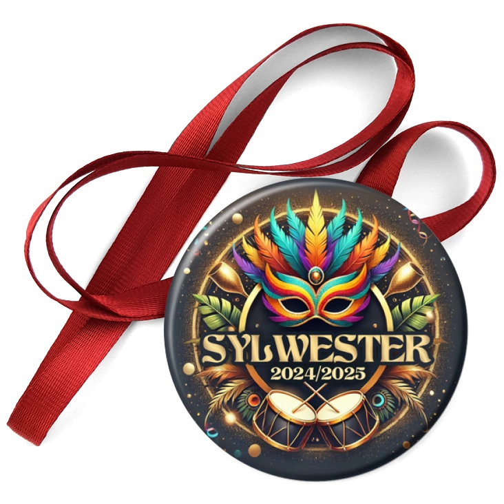 przypinka medal Sylwestrowa impreza w stylu karnawału Rio
