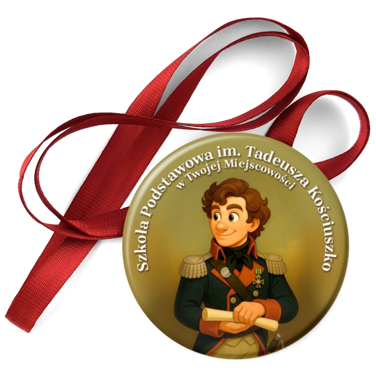 przypinka medal Szkoła im. Tadeusza Kościuszko