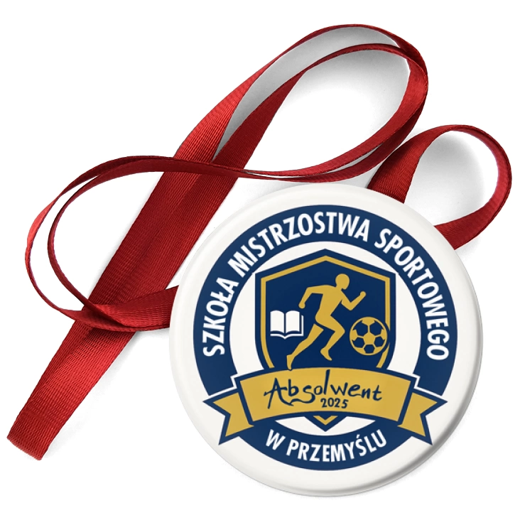 przypinka medal Szkoła Mistrzostwa Sportowego w Przemyślu Absolwent 2025