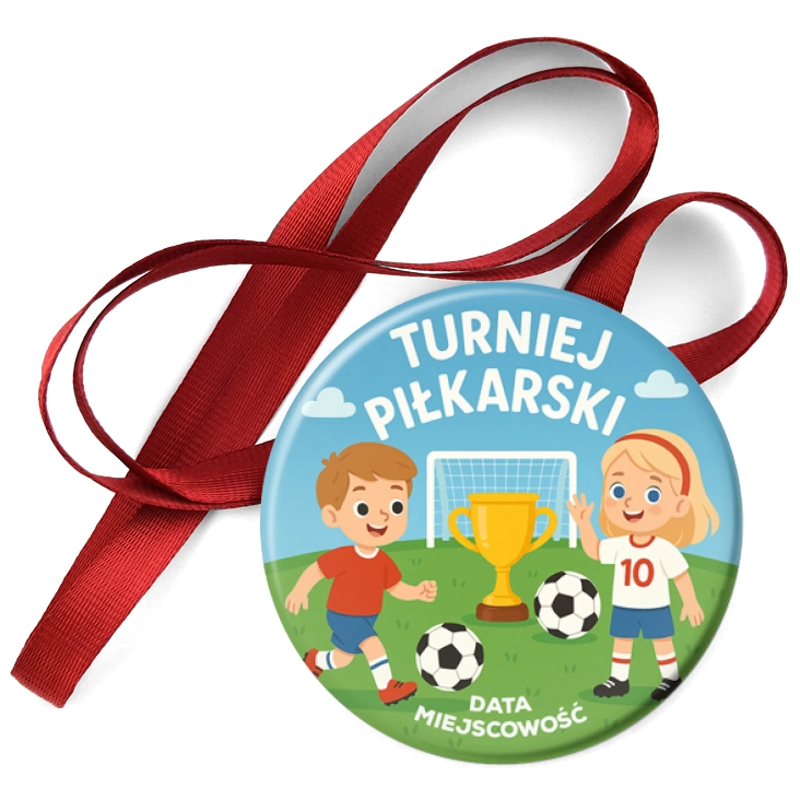 przypinka medal Turniej piłkarski