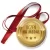 Przypinka medal Uczeń na medal złoty medal