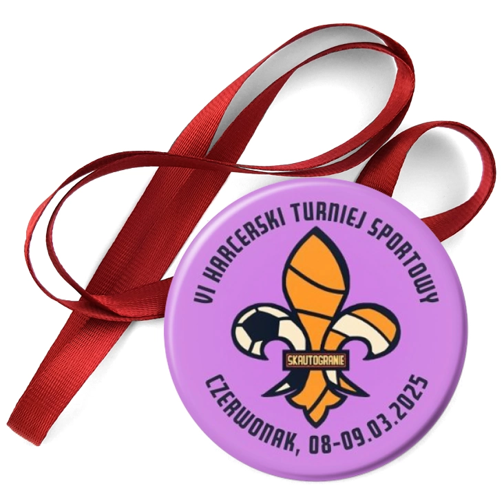 przypinka medal VI Harcerski Turniej Sportowy Czerwonak 2025