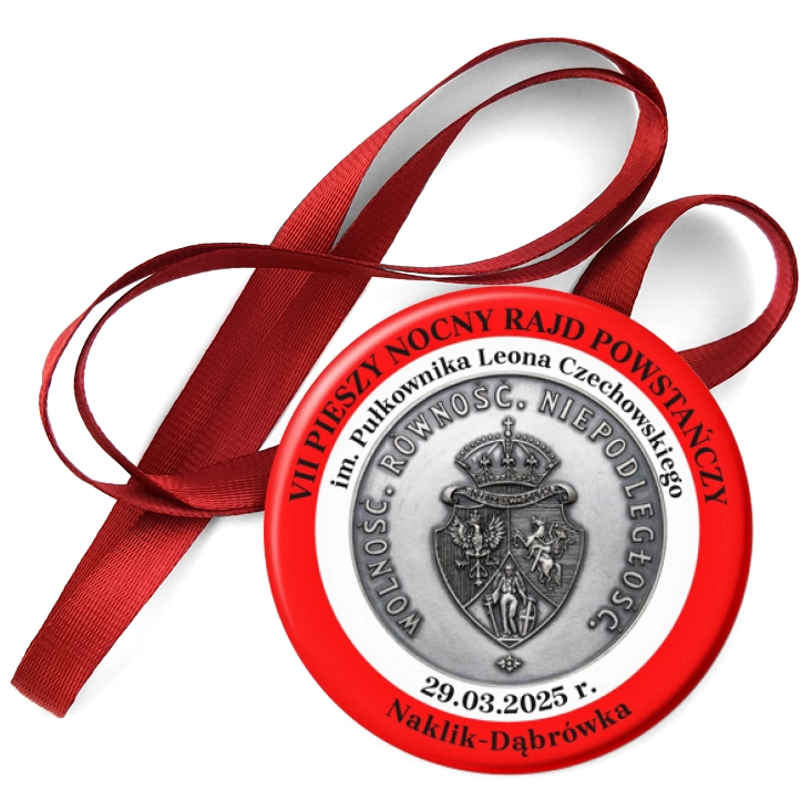 przypinka medal VII Pieszy Nocny Rajd Powstańczy
