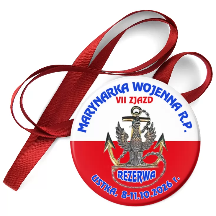 przypinka medal VII Zjazd Marynarki Wojennej RP Ustka 2026