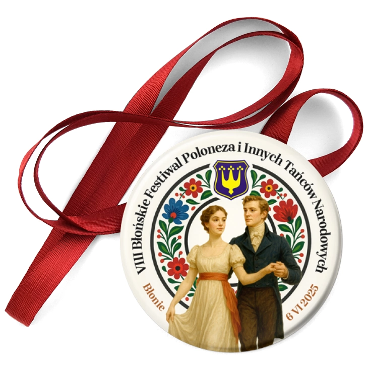 przypinka medal VIII Błońskie Festiwal Poloneza 2025