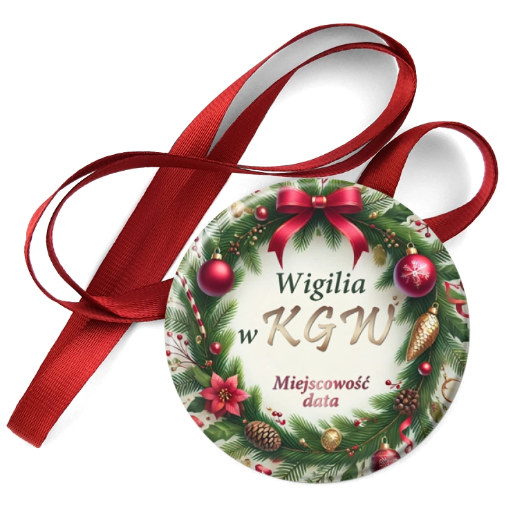 przypinka medal Wigilia w KGW