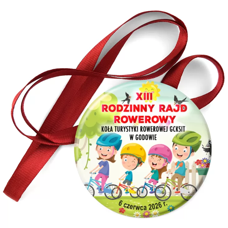 przypinka medal XIII Rodzinny Rajd Rowerowy 2026