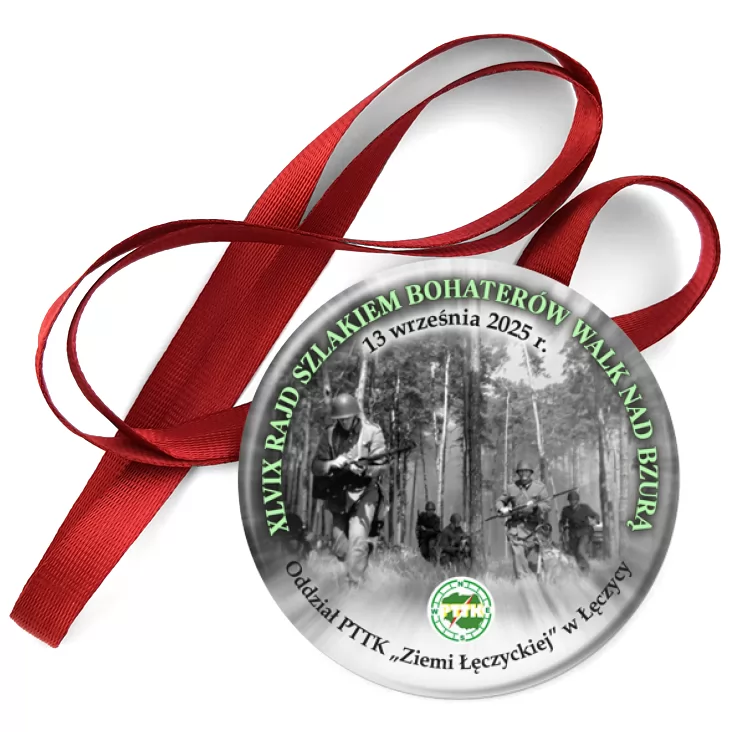 przypinka medal XLVIX Rajd Szlakiem Bohaterów Walk nad Bzurą