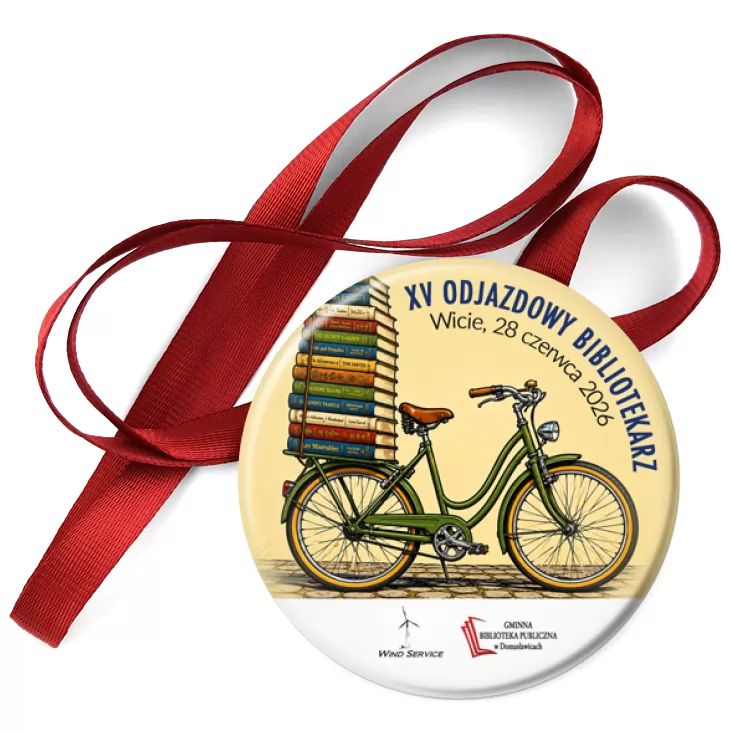 przypinka medal XV Odjazdowy Bibliotekarz Wicie 2026