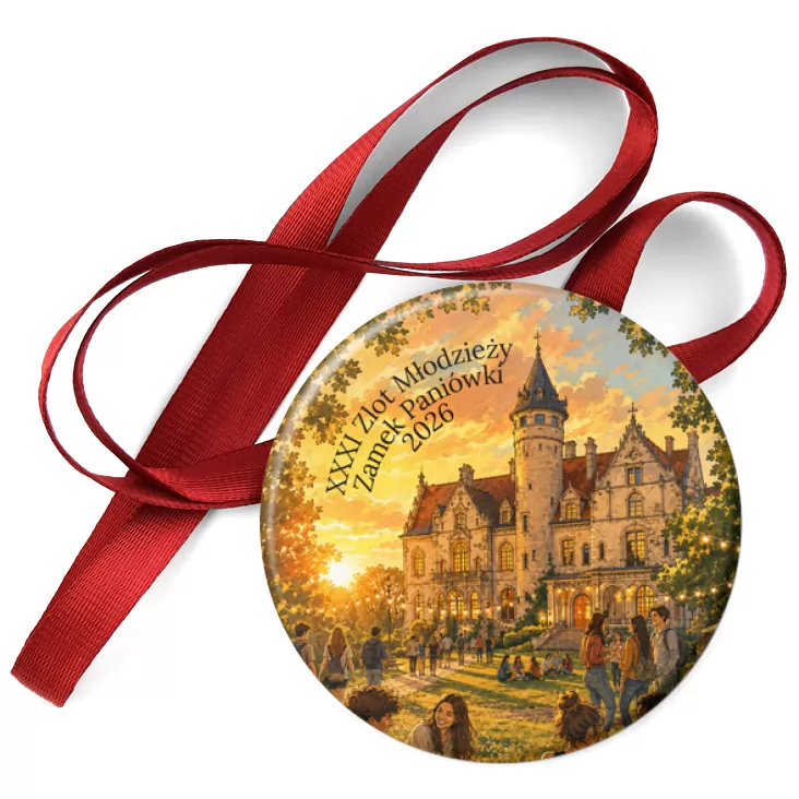 przypinka medal XXXI Zlot Młodzieży Zamek Paniówki