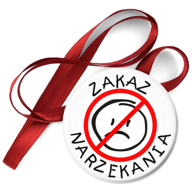 przypinka medal Zakaz narzekania