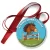 Przypinka medal Zawody hobby horse na niebieskim tle