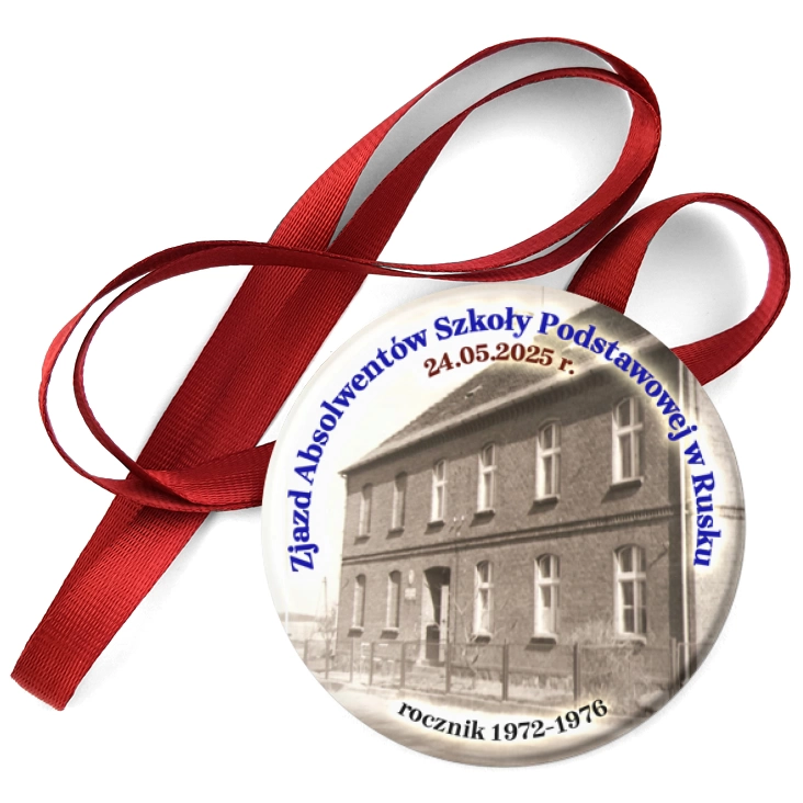 przypinka medal Zjazd absolwentów SP w Rusku