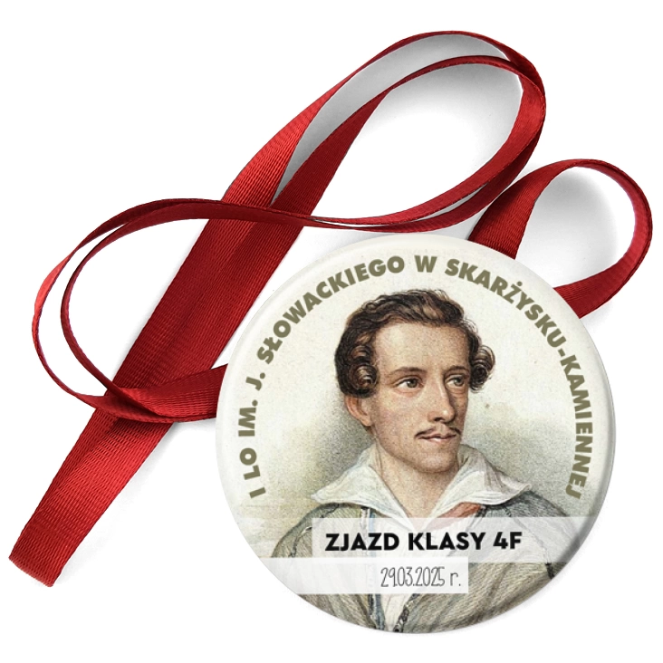 przypinka medal Zjazd klasy 4f I LO im. J. Słowackiego w Skarżysku-Kamiennej