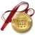 Przypinka medal Złoty medal pracownik roku