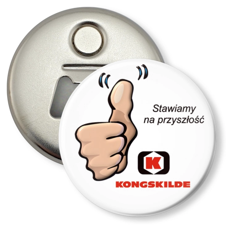przypinka otwieracz-magnes Konskilde - Stawiamy na przyszłość