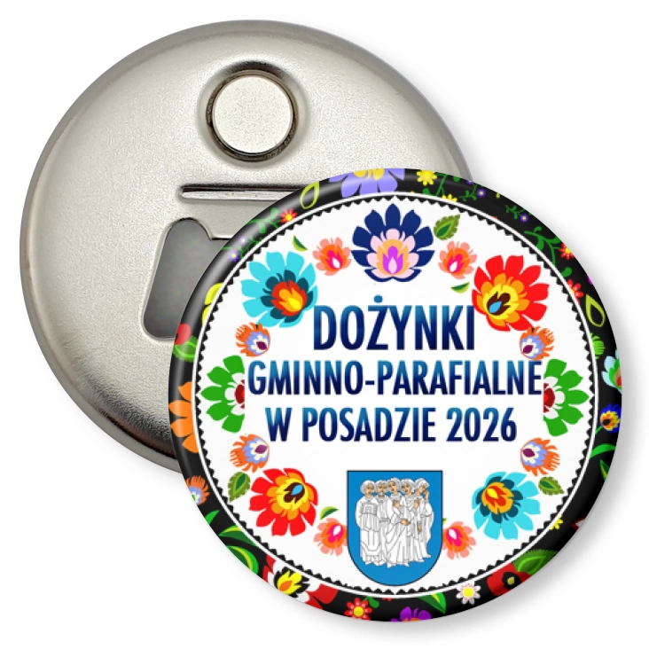 przypinka otwieracz-magnes Dożynki Gminno-parafialne w Posadzie