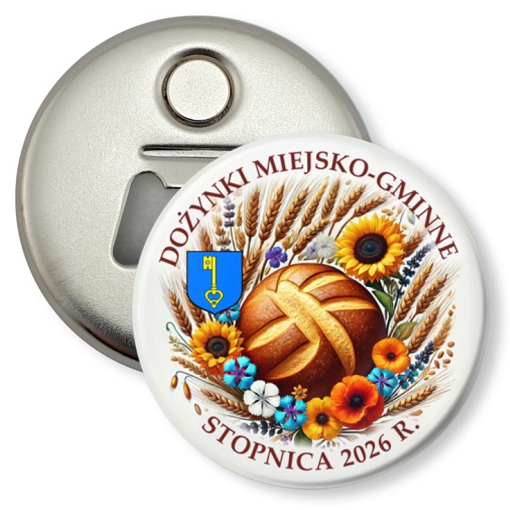 przypinka otwieracz-magnes Dożynki Miejsko-Gminne Stopnica 2026