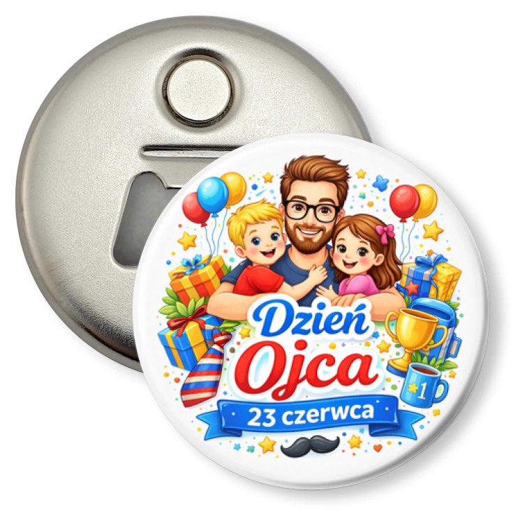 przypinka otwieracz-magnes Dzień Ojca
