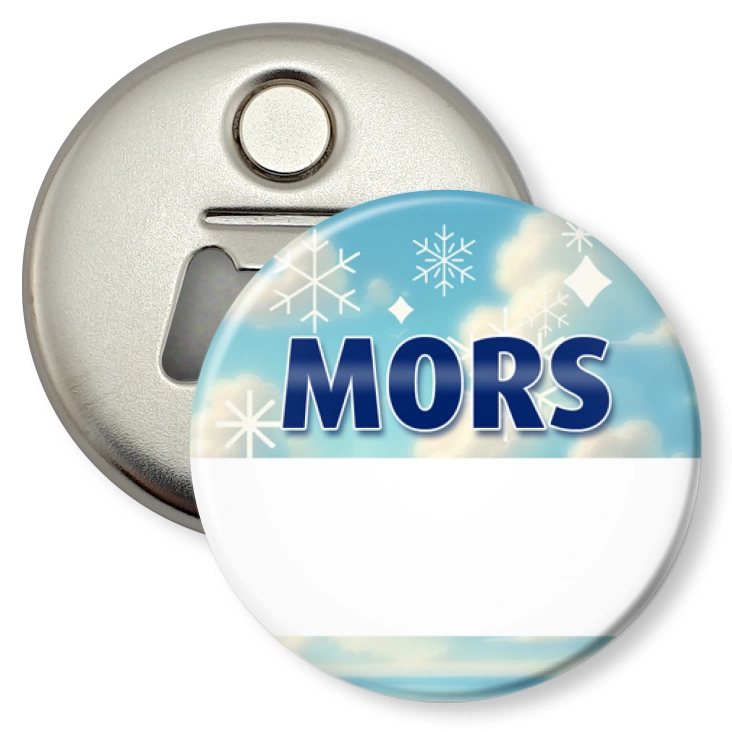 przypinka otwieracz-magnes Identyfikator mors