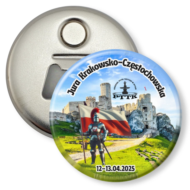 przypinka otwieracz-magnes Jura Krakowsko-Częstochowska