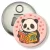 Przypinka otwieracz-magnes Panda love Walentynki