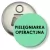 Przypinka otwieracz-magnes Pielęgniarka operacyjna czarne litery