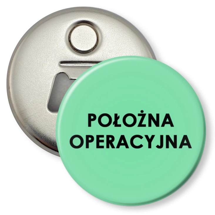 przypinka otwieracz-magnes Położna operacyjna