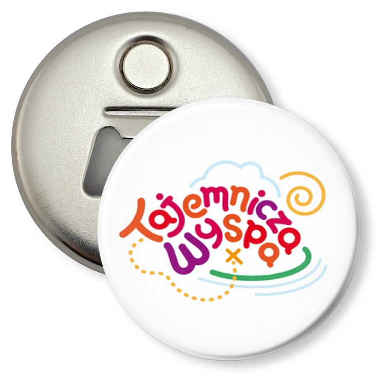 przypinka otwieracz-magnes Przedszkole Tajemnicza Wyspa