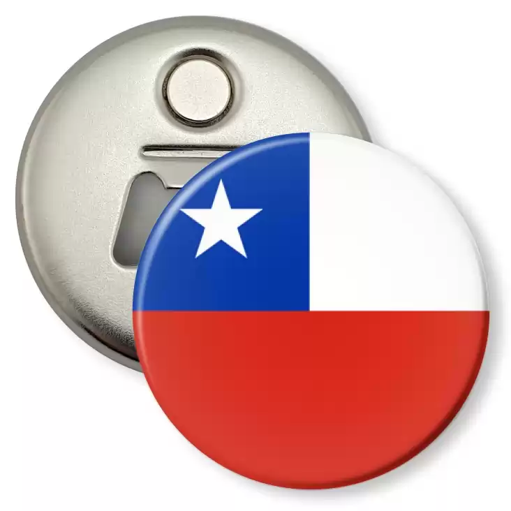 przypinka otwieracz-magnes Chile