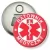 Przypinka otwieracz-magnes Czerwona plakietka ratownik medyczny