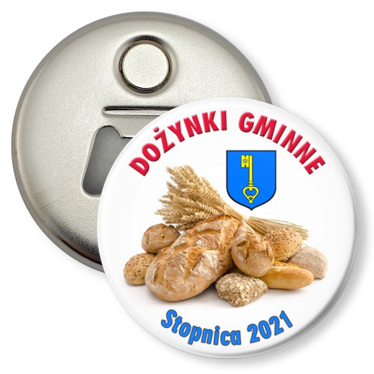 przypinka otwieracz-magnes Dożynki Gminna Stopnica