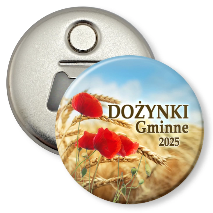 przypinka otwieracz-magnes Dożynki gminne