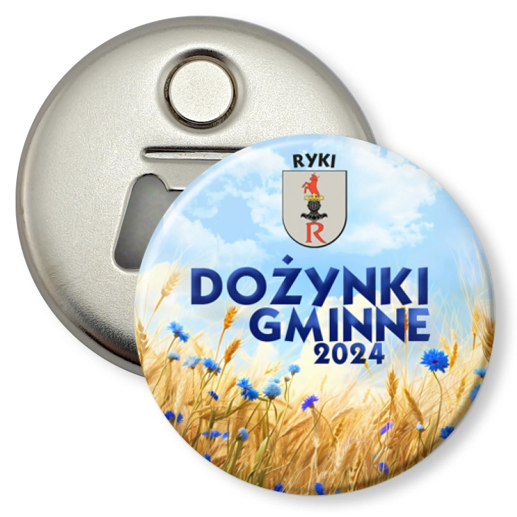 przypinka otwieracz-magnes Dożynki Gminne Ryki 2024