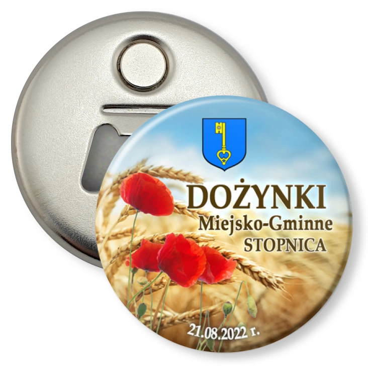 przypinka otwieracz-magnes Dożynki Miejsko-Gminne Stopnica